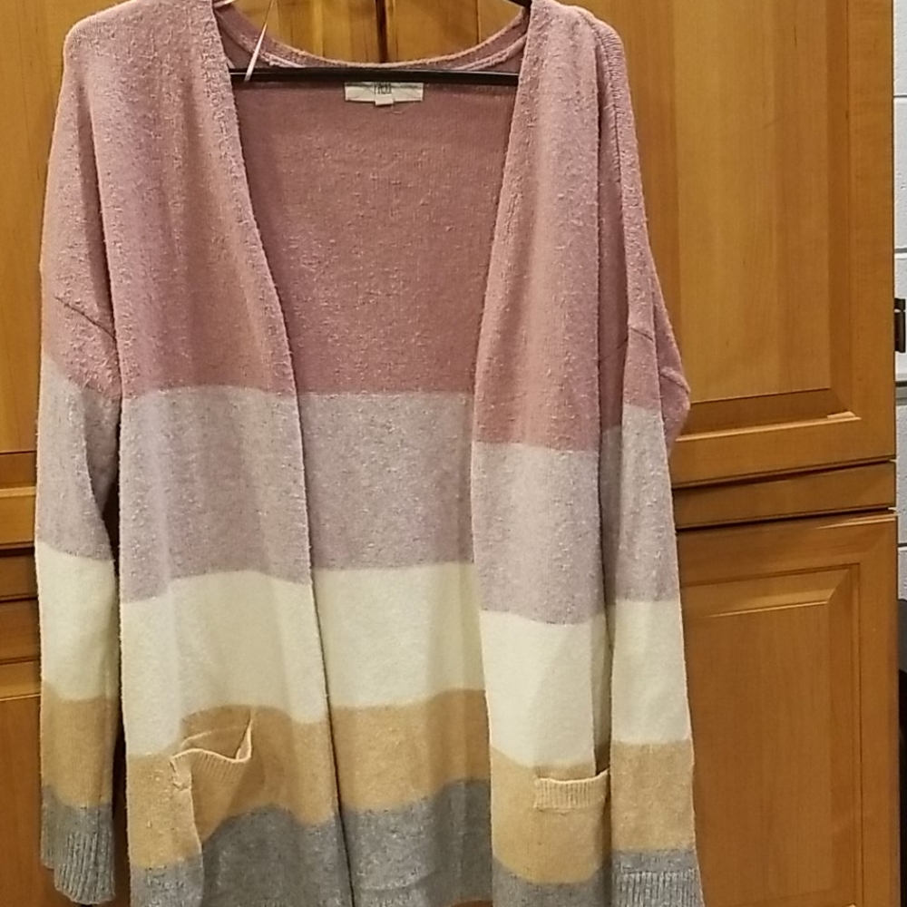 Multicolored Cardigan with pockets